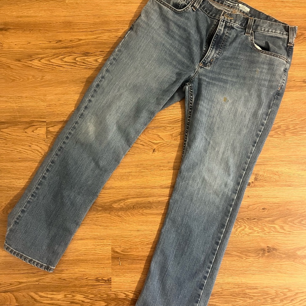 Carhartt Men's Straight Fit Blue Jeans 36x30